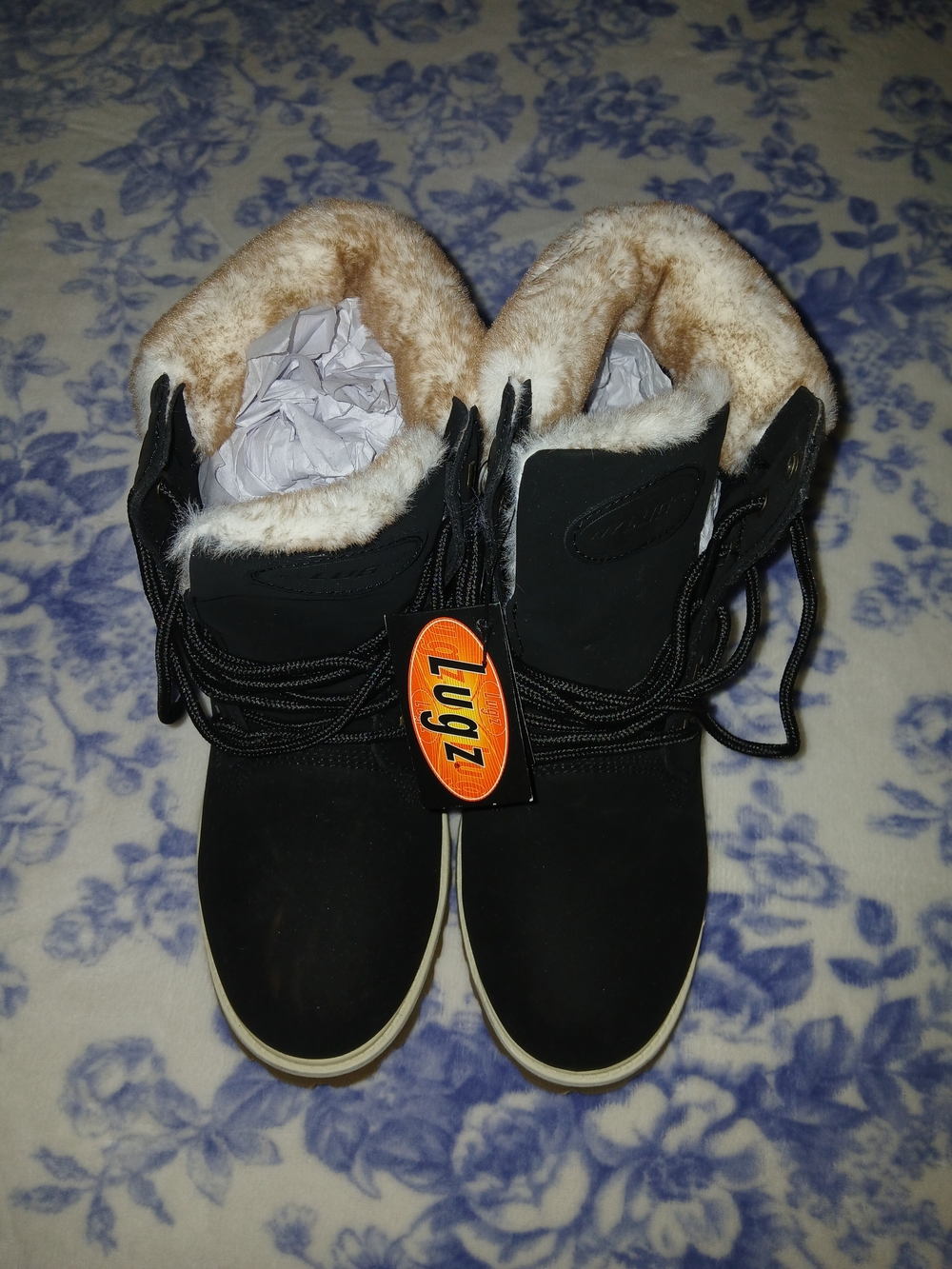 LUGZ  Black Faux Fur Lined Women's Winter Boots